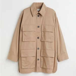 H&M Cotton Twill Utility Jacket Medium